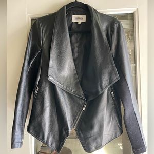 BB Dakota Black Faux Leather Jacket. LIKE-NEW!